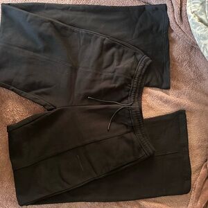 Black Flared Jogger Pants
